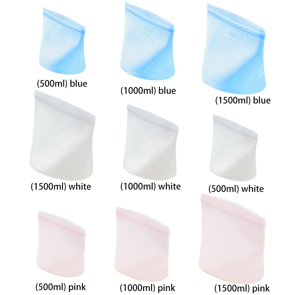 Silicone Food Storage Bags Leakproof