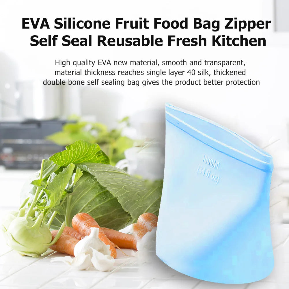 Silicone Food Storage Bags Leakproof
